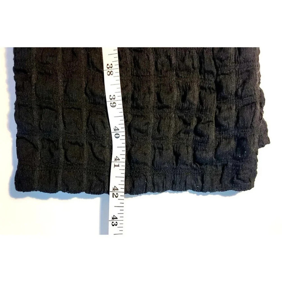 Urban Outfitters Pants Small Black Stretch Popcorn Texture Bootcut Fun Eclectic - Picture 8 of 9